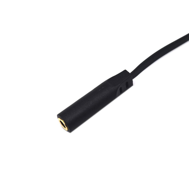 Kework 15cm 1/8" 3.5mm TRS Jack Audio Flat Cable, 2 Pack, Straight Male to 90 Degree Angle Male 3.5mm 3 Pole Stereo Plug Headphone Headset AUX Cord - Image 3